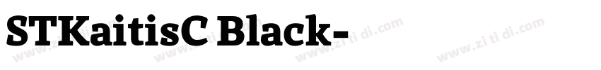 STKaitisC Black字体转换